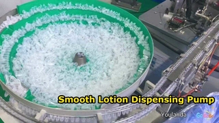 Kunststof behandelingspomp voor cosmetische fles