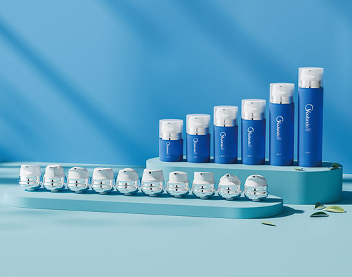 kopen 50 ml 80 ml 150 ml plastic luchtloze fles PP luchtloze fles met 10 pompkoppen online manufacture
