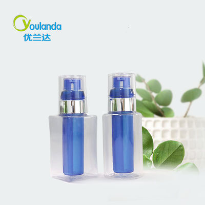 kopen 30 ml 90 ml lotion pump fles PETG dubbele kamer plastic lotion fles online manufacture