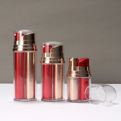 kopen Airless fles Plastic lotion pomp Dubbele buis vacuüm pomp fles Cosmetische online manufacture