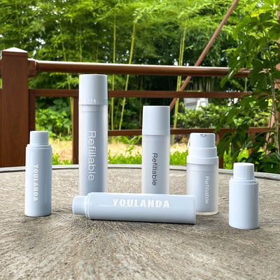 kopen Milieuvriendelijke PET 15ml 30ml 50ml Navulbare Airless Fles Pet Pomp Fles Recyclebare Airless Pompflessen Cosmetica online manufacture
