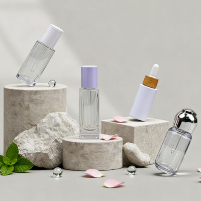 kopen 20/410 Gladde Geribbelde Glazen Pipetdruppelaars Rubberen Kop Plastic Schroefdruppelaar voor Essentiële Olie online manufacture