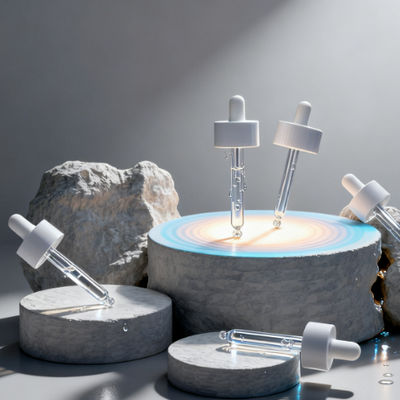 kopen Transparante matzwarte glazen druppelfles voor etherische oliën met logo-opdruk op maat online manufacture