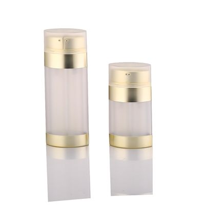 Luchtloze fles 30 ml 60 ml Dubbelkamer Plastic Cosmetische containers ODM Vacuüm Cosmetische fles