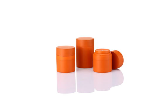 Ronde milieuvriendelijke plastic cosmetische potten met bevroren glas Verpakking 100 g