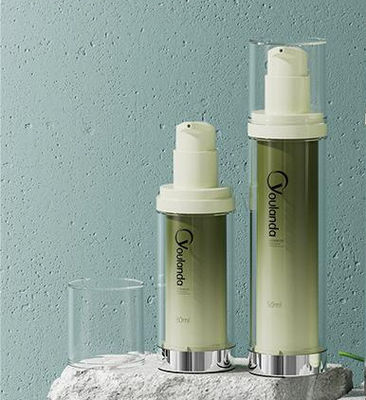 Vervangende lotion plastic luchtloze fles gezicht crème potten voor huidverzorging product 3pcs