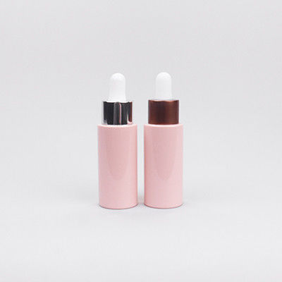 Eco-vriendelijke 50 ml unieke dropper flessen Reis dropper fles met aluminium zilver bedekte sluiting