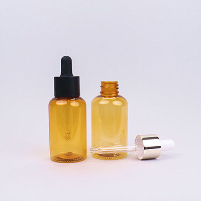 Amber PET Amber glas oogdruppelflessen 60 ml voor precisie vloeistof dispenseren Luxe glasdruppelflessen
