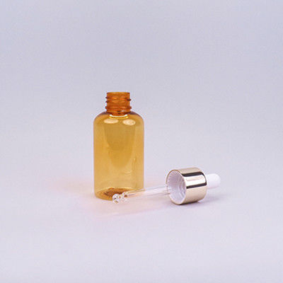 Lichte 60 ml Amber PET-druppelfles voor huidverzorging en vloeibare formules