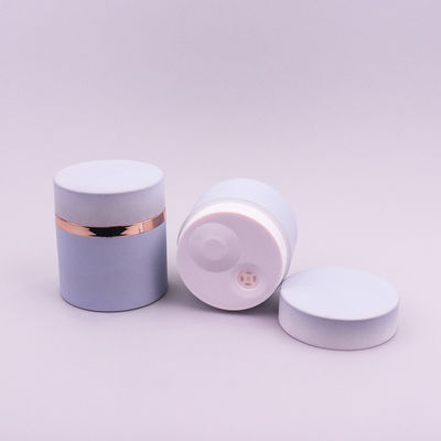 Luchtloze cosmetische potten met rubbercoating 30g 50g schroefdeksel gezichtscrème container