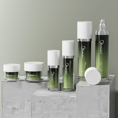 30 ml 50 ml 120 ml Acrylische gezichtscrème pot en lotion fles Set Cosmetische verpakkingsfles