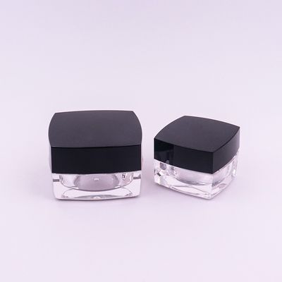 Vierkante acryl cosmetische potten voor anti-aging oogcrème 15g 30g 50g lege crème container