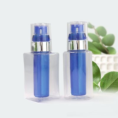 30 ml 90 ml lotion pump fles PETG dubbele kamer plastic lotion fles