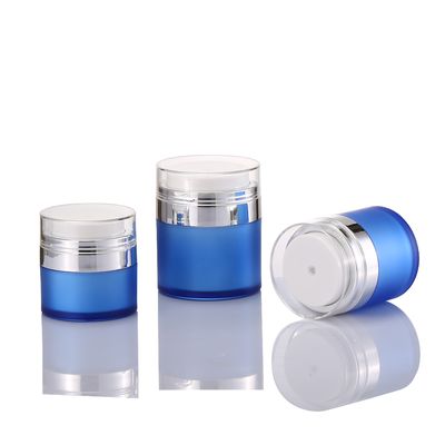 Luxe 15ml 30ml 50ml Dubbelwandige airless potten Lege lotionpotten Milieuvriendelijke cosmetische pot Plastic container